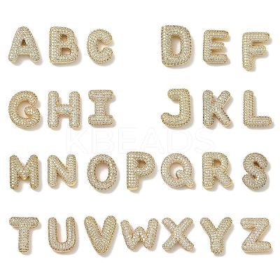 Brass Micro Pave Cubic Zirconia Pendants KK-I382-01G-1