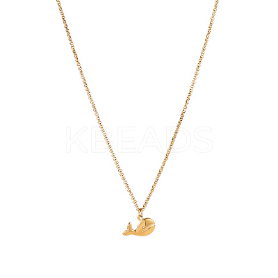 Whale Pendant Necklace WN9031-2-1