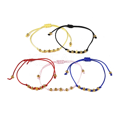 5Pcs Nylon Thread Bracelets BJEW-FS00020-1