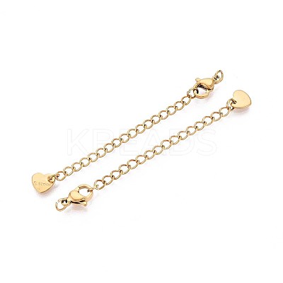304 Stainless Steel Curb Chain Extender X-STAS-G310-06G-1
