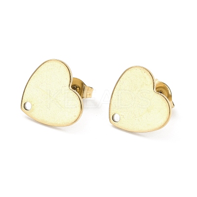 Ion Plating(IP) 304 Stainless Steel Stud Earring Findings STAS-I183-07B-07G-1