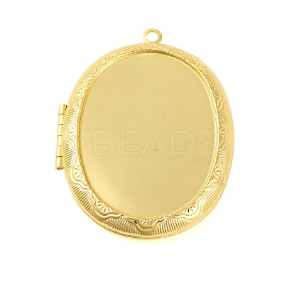 Rack Plating Brass Locket Pendants LS-KK-K277-09G-1