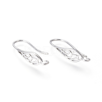 Brass Earring Hooks KK-G374-11-1