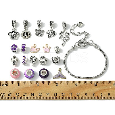 DIY European Charm Bracelets Jewelry Kit DIY-FS0005-64-1