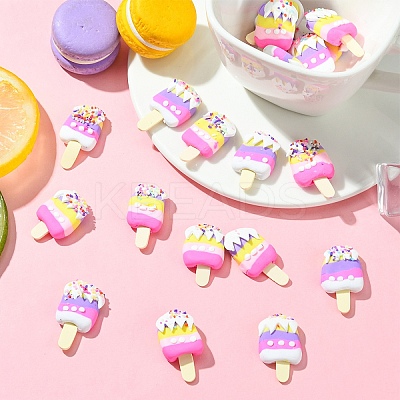 20Pcs 2 Colors Handmade Polymer Clay Cabochons CLAY-YW0002-27-1
