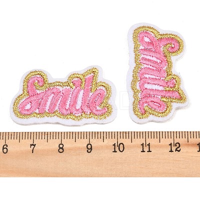 Polyester Computerized Embroidery Cloth Iron on Sew on Patches PATC-L001-07-1