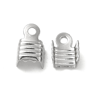 Tarnish Resistant 304 Stainless Steel Folding Crimp Ends STAS-P319-02P-1
