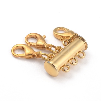 Alloy Magnetic Slide Lock Clasps X1-PALLOY-YW0001-17G-1