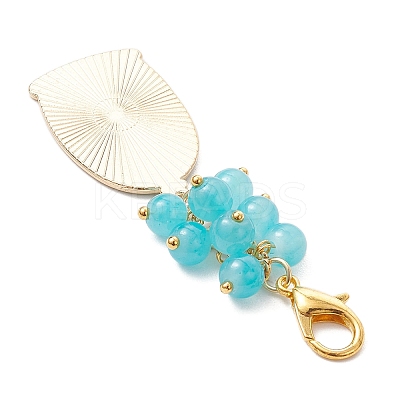 2Pcs Alloy Enamel Pendant Decorations HJEW-JM03287-1