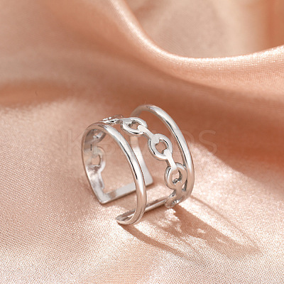 304 Stainless Steel Cuff Rings FS-WGFBCF4-24-1