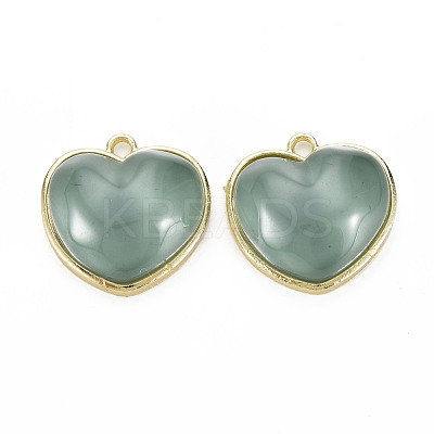 Light Gold Alloy Pendants PALLOY-T081-11C-RS-1