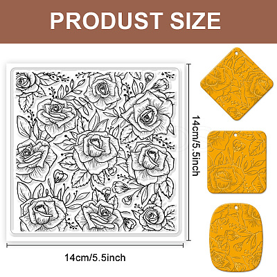 Silicone Clay Texture Mat AJEW-WH0447-009-1