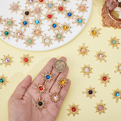 56Pcs 14 Colors Zinc Alloy Pendants FIND-ME0003-58-1