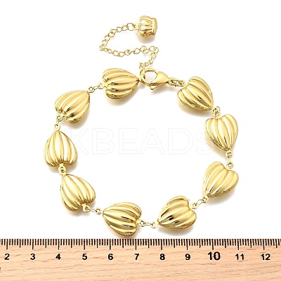 304 Stainless Steel Link Bracelets for Women BJEW-P354-04B-G-1