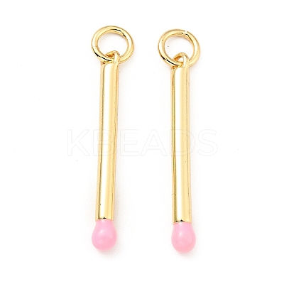 Brass Enamel Pendants KK-G416-36G-03-1
