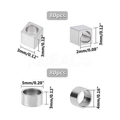 304 Stainless Steel Spacer Beads STAS-UN0008-33P-1