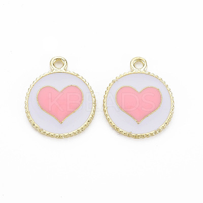 Alloy Enamel Pendants PALLOY-S181-039B-NR-1