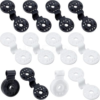 40Pcs 2 Colors Shade Cloth Plastic Clips KY-CA0001-26-1