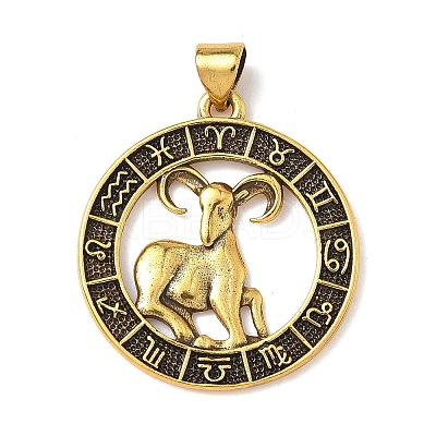 Brass Pendants KK-L243-31AG-1