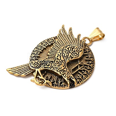 Viking Jewelry 304 Stainless Steel Pendants STAS-Z067-02G-1