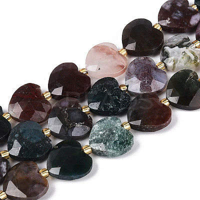Natural Indian Agate Beads Strands G-P592-B11-01-1