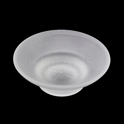 Glass Soap Dish Tray AJEW-XCP0003-54-1