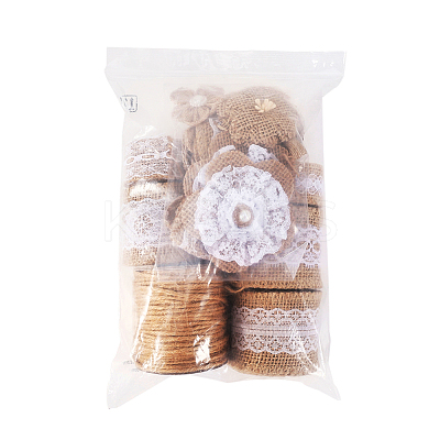 Handmade Imitation Hemp Costume Accessories with Imitation Pearl DIY-NB0002-29-1