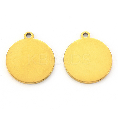 PVD Vacuum Plating 304 Stainless Steel Pendants LS-STAS-N092-23B-G-1