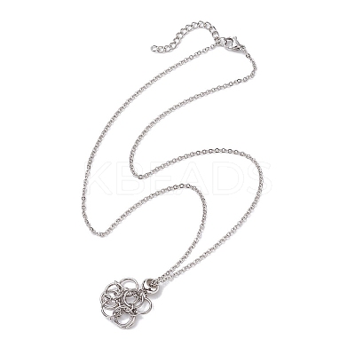 Non-Tarnish 304 Stainless Steel Cable Chains Cable Necklaces NJEW-JN04714-01-1