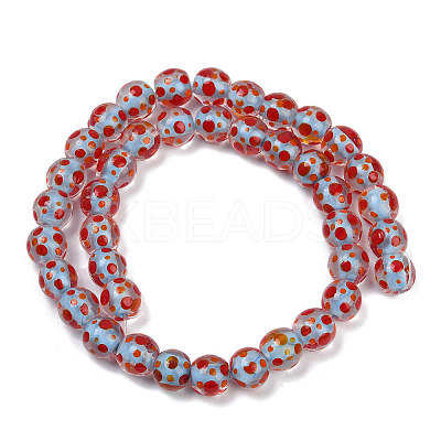 Handmade Lamword Beads Strands LAMP-P069-01A-05-1
