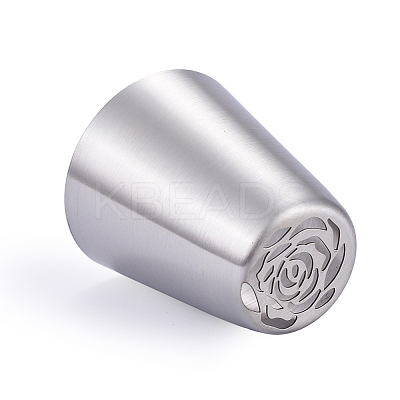 Non-Tarnish Flower Stainless Steel Russian Piping Tips DIY-D036-09P-1