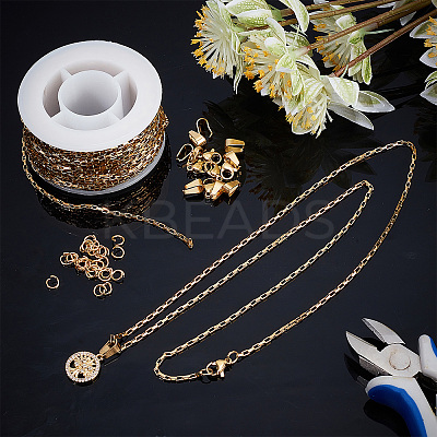 DIY Chain Bracelet Necklace Making Kits DIY-SC0020-21G-1