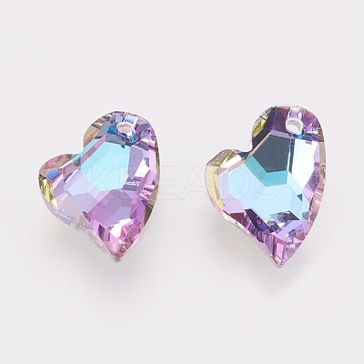 K9 Glass Rhinestone Pendants GLAA-F083-01A-02-1