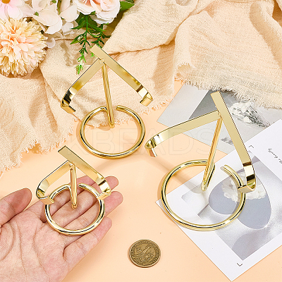 3Pcs 3 Styles Iron Crystal Mineral Display Holder ODIS-PH0002-06-1