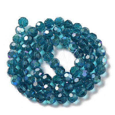 Electroplate Transparent Glass Beads Strands LS-EGLA-A035-T10mm-L12-1