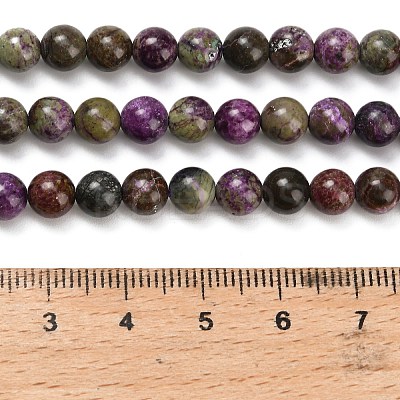 Natural Atlantisite Stichtite Beads Strands G-Z110-C06-6mm-1