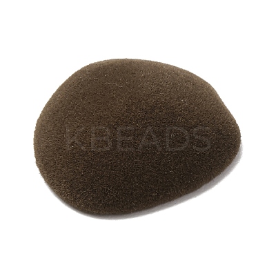 Flocking Opaque Resin Cabochons RESI-K033-07B-1
