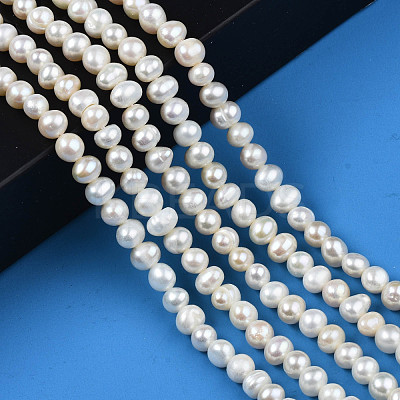 Natural Cultured Freshwater Pearl Beads Strands PEAR-N013-05C-1