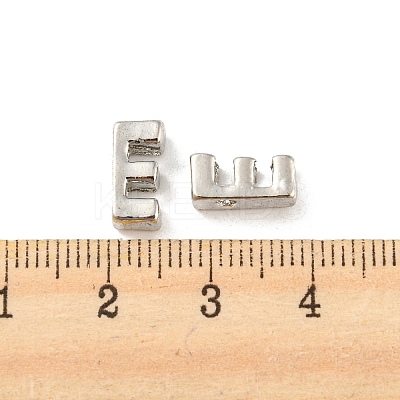 Platinum Plated Alloy Beads PALLOY-CJC0001-64P-E-1