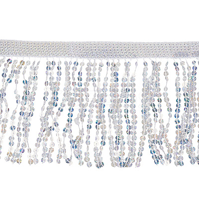 Polyester Sequin Paillette Fringe Tassel Trim OCOR-WH20071-002C-1
