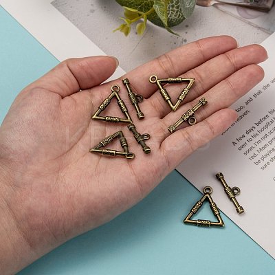 Tibetan Style Alloy Toggle Clasps TIBE-EA9149Y-AB-FF-1