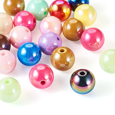 20Pcs Opaque Acrylic Beads OACR-TA0002-97-1