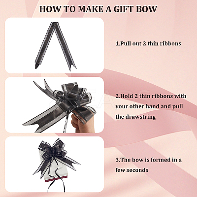 Plastic Bowknot Pull Bows AJEW-WH20064-74M-1
