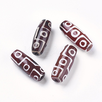 Tibetan Style 9-Eye dZi Beads TDZI-G009-F03-1