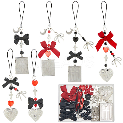 DIY Bowknot Mobile Straps Making Kit DIY-SC0031-06-1