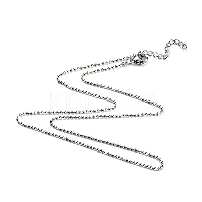 Non-Tarnish 304 Stainless Steel Ball Chain Necklaces LS-X-NJEW-JN02912-02-1