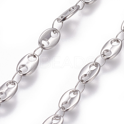 Tarnish Resistant 304 Stainless Steel Coffee Bean Chain CHS-L020-017P-1
