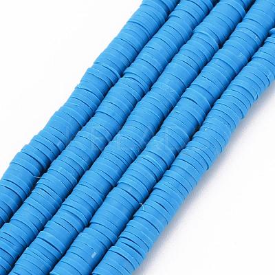 Handmade Polymer Clay Bead Strands CLAY-T002-6mm-30-1