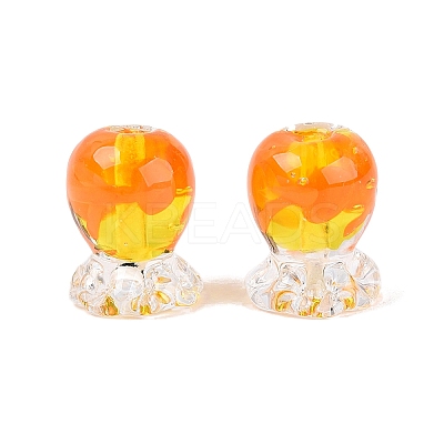 Inner Flower Handmade Lampwork Beads LAMP-Q039-13B-1