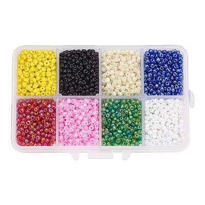 8/0 Round Glass Seed Beads SEED-PH0006-3mm-08-1